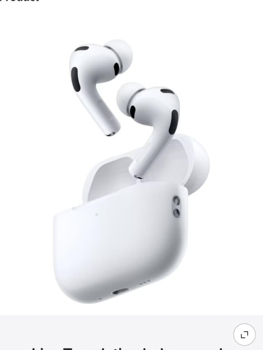 AirPod Pro 3 White Wireless Earbuds with Charging Case